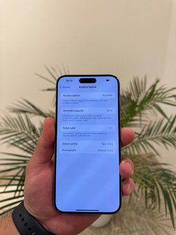 iPhone 15 Pro Max 256GB Přírodní Titan 90% TOP stav - 9