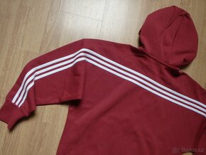 Sportovní vínová mikina - Adidas (vel M/L) - 9