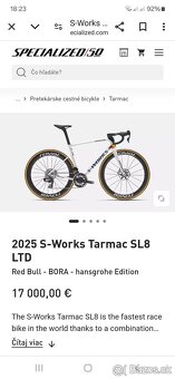 Najľahší tarmac sl8 6,45kg - 9