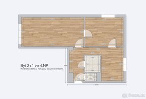 Prodej bytu 2+1, cihla, 53 m2, osobní vlastnictví - 9