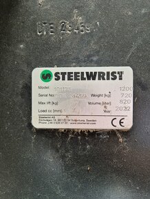 Lopaty Steelwrist original na bagre 15-20 ton S60 - 9