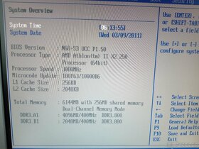 ASRock N68-S3 UCC (soc. AM3) + AMD Athlon II X 250, 3GHz + 4 - 9