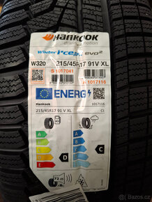 Nový orig. zimní set Škoda Fabia IV - 215/45 R17 Hankook - 9