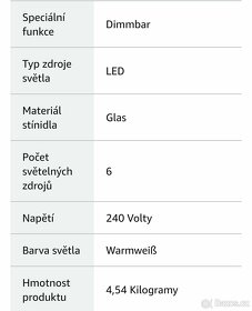 Stropní světlo Philips led, sklo/ chrom - 2 ks - 9