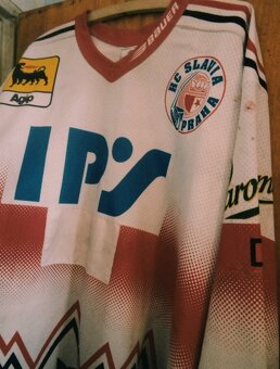 Historický dres HC SLAVIA PRAHA - prodám starý dres HCS. - 9