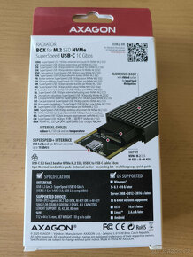 EXTERNÍ RÁMEČEK AXAGON, PRO M.2 NVMe SSD DISK - 9