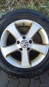 ALU kola VW 5x112 195/65 R15, zimní pneu Goodyear - 9