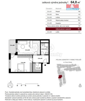 Prodej ubytovací jednotky 2+kk, 60 m², Brno, ul. Nové sady - 9