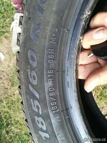 185/60/16 zimni pneu PIRELLI a BRIDGESTONE 185 60 16 - 9