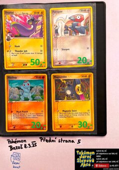 Kusové karty TCG Pokémon STARÉ 15-20LET (ORIGINÁL) - 9